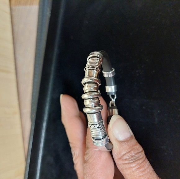 Steel Spacers Necklace and Bracelet Set - Picture 6 of 10